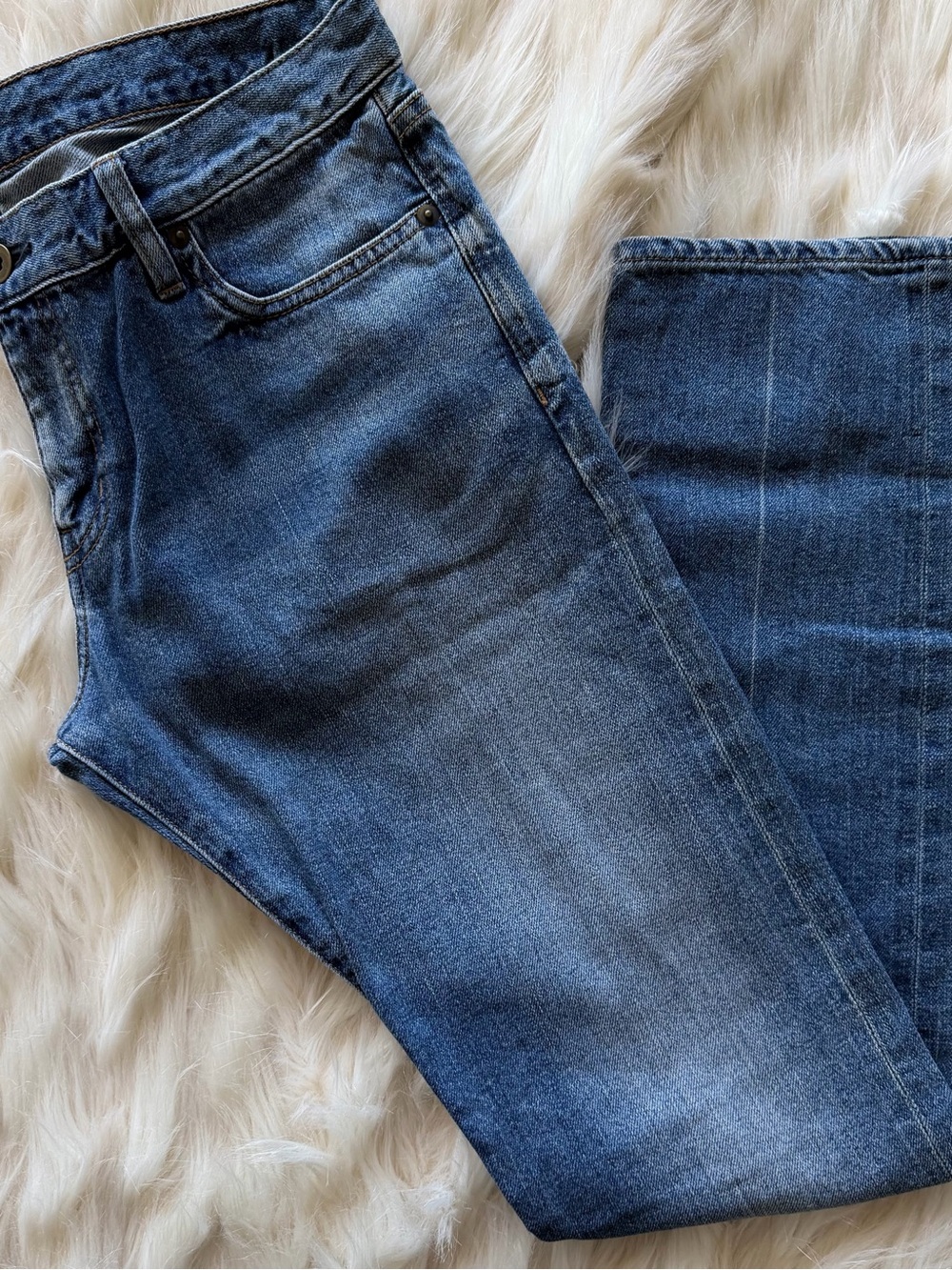 Prada Women's Straight Leg Jeans - Medium Blue Denim